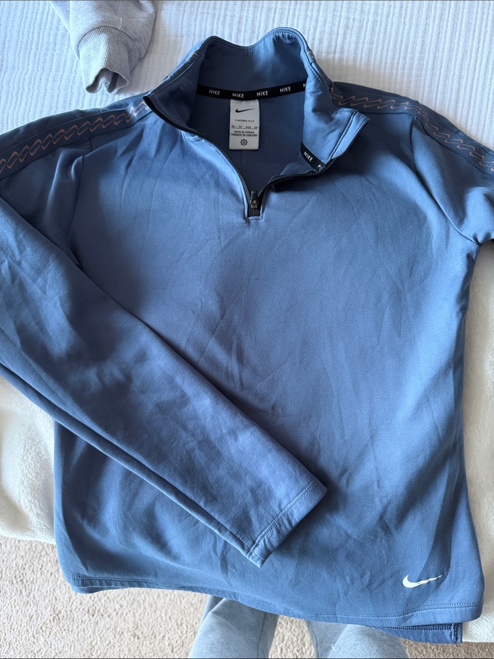 Nike Light Blue Half-Zip Pullover